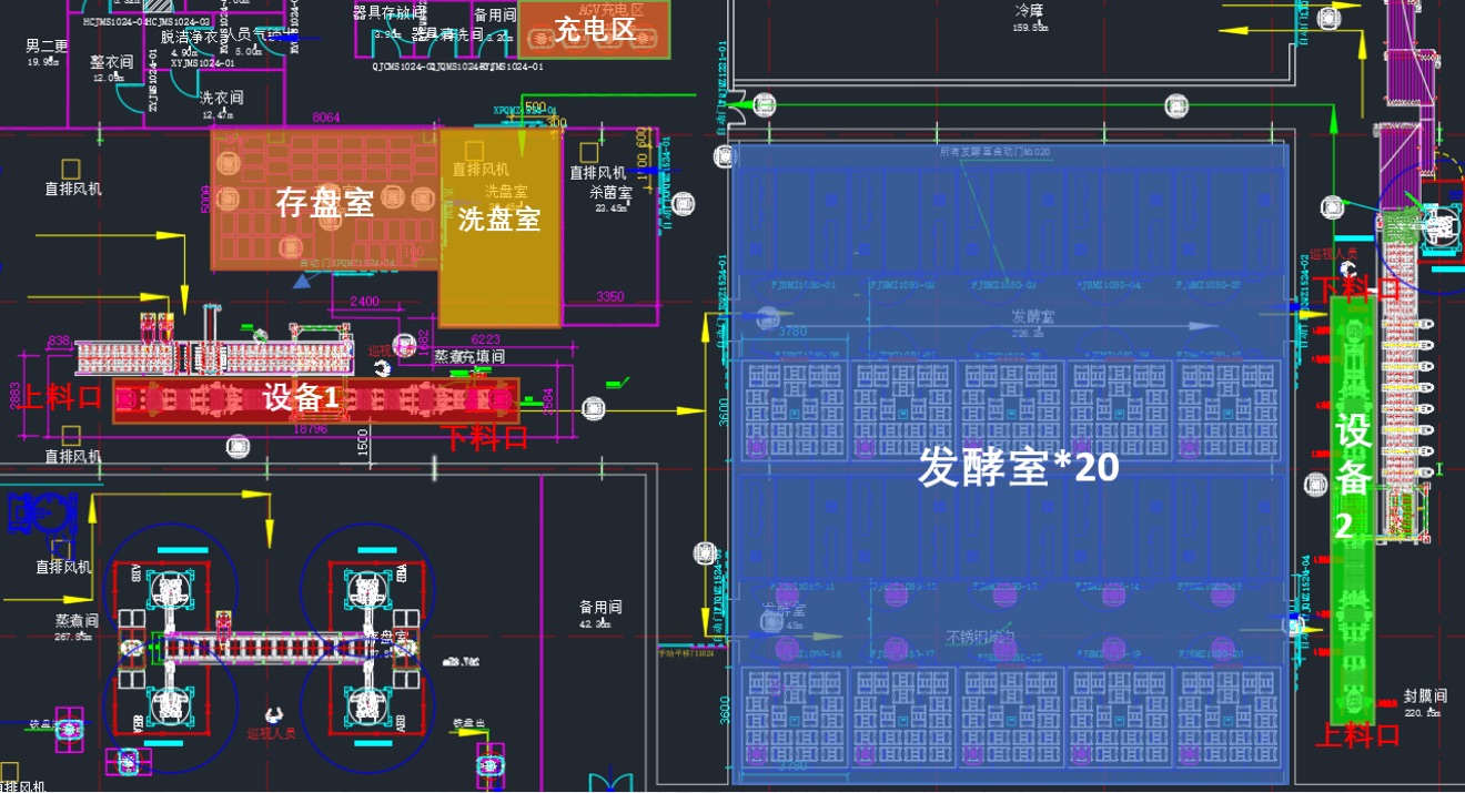 跨车间物料转运布局图